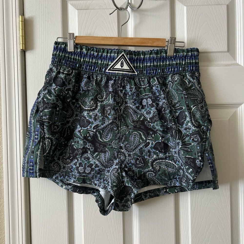 Free People Movement paisley shorts, size L